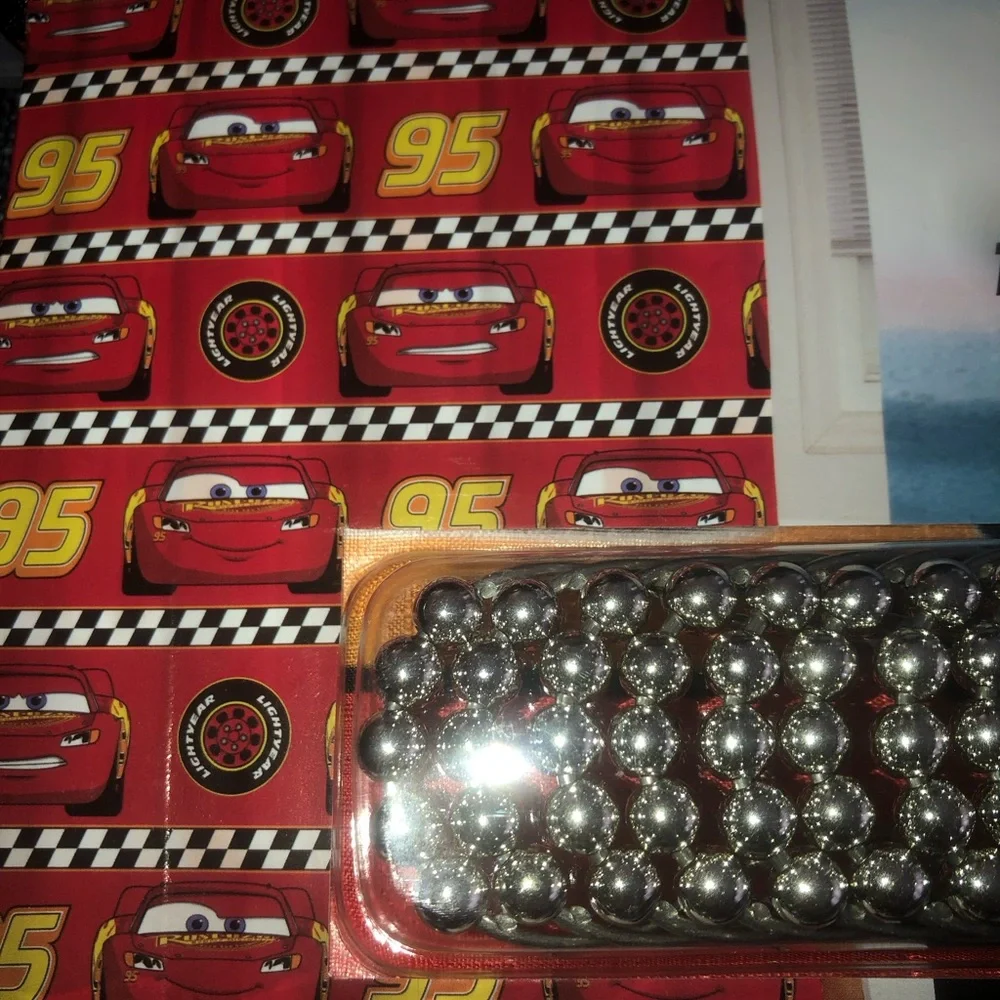 🏁. Disney Pixar Cars Lightning McQueen Shower Curtain Set